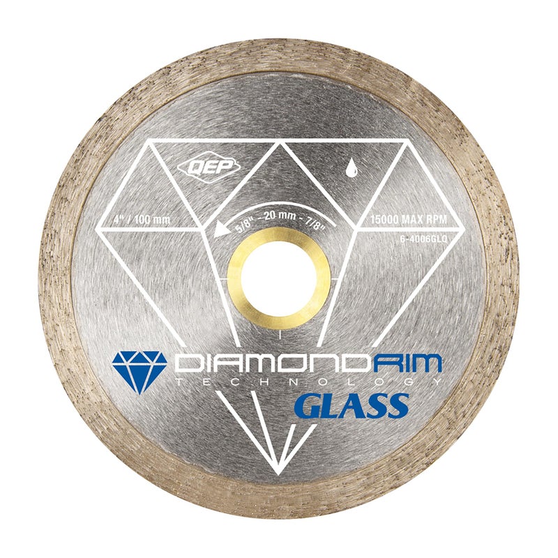 QEP 4" Continuous Rim Glass Cutting Blade - Image 1